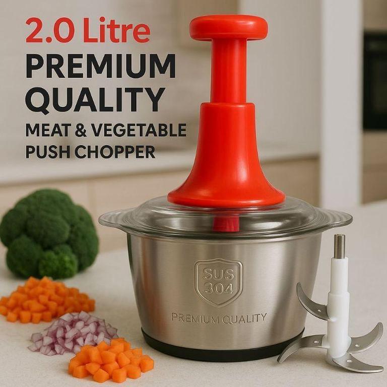 2L Manual food chopper - bijili ke begair